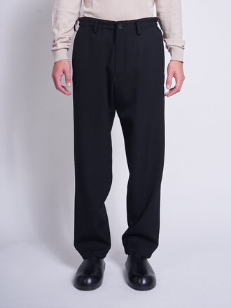 Yohji Yamamoto Black Slim Wallet Pants Yohji Yamamoto Black Slim Wallet Pants