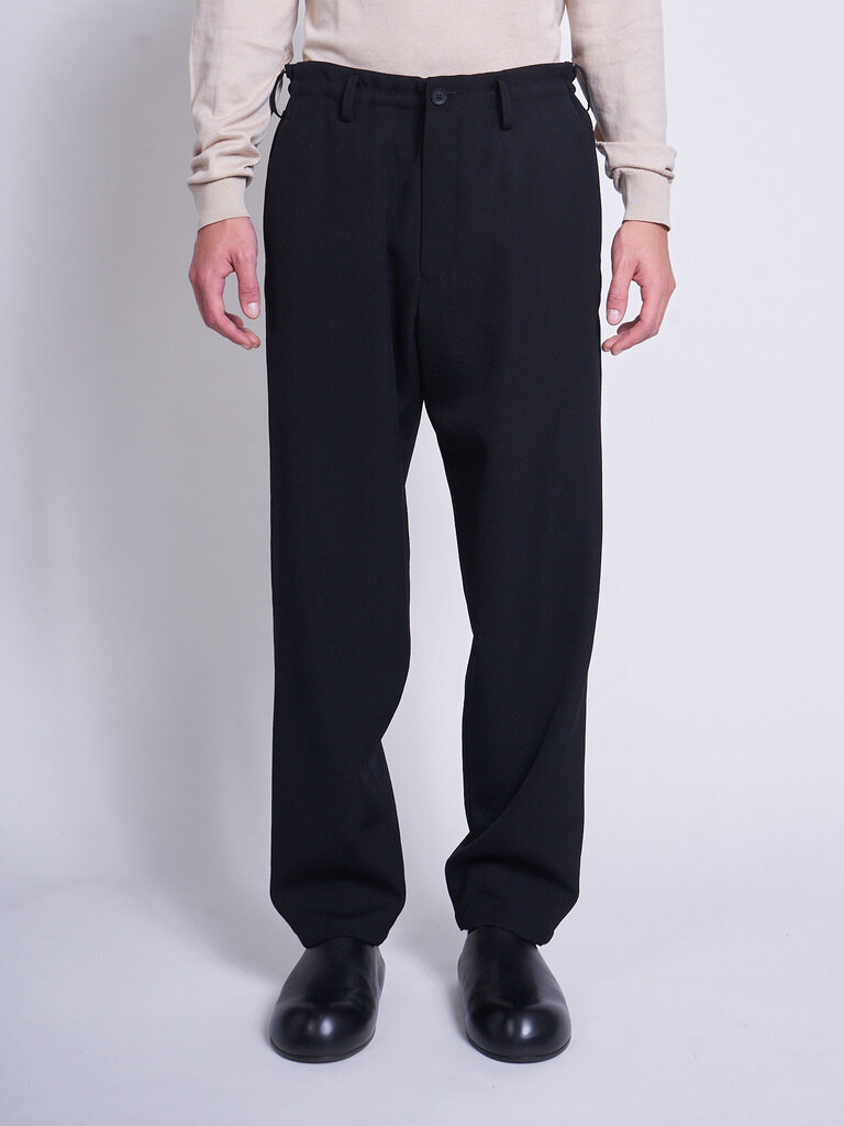 Yohji Yamamoto Black Slim Wallet Pants