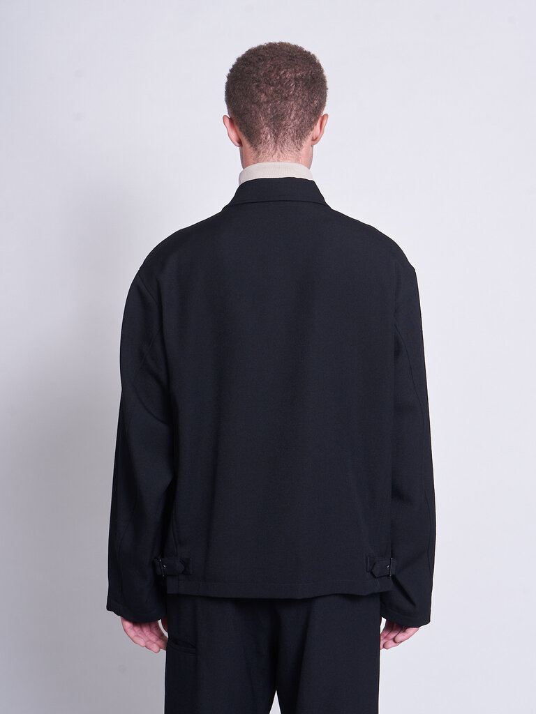 Yohji Yamamoto Black Collar Tab F Jacket