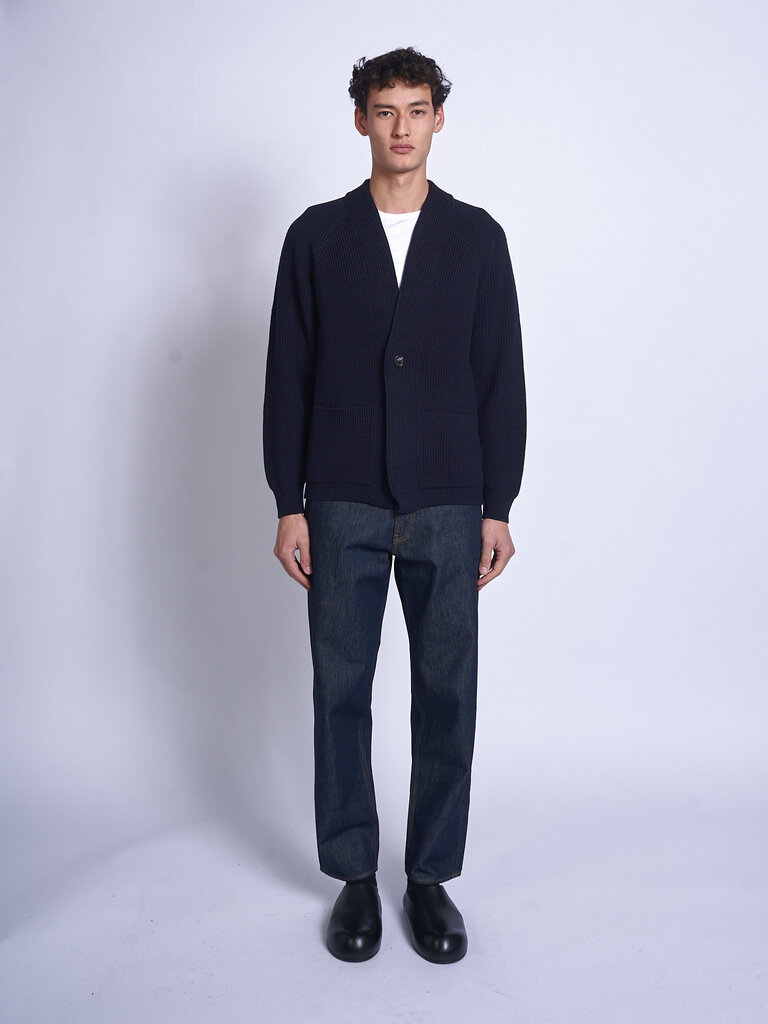 Batoner Cardigan  Waso 1 Button Marine