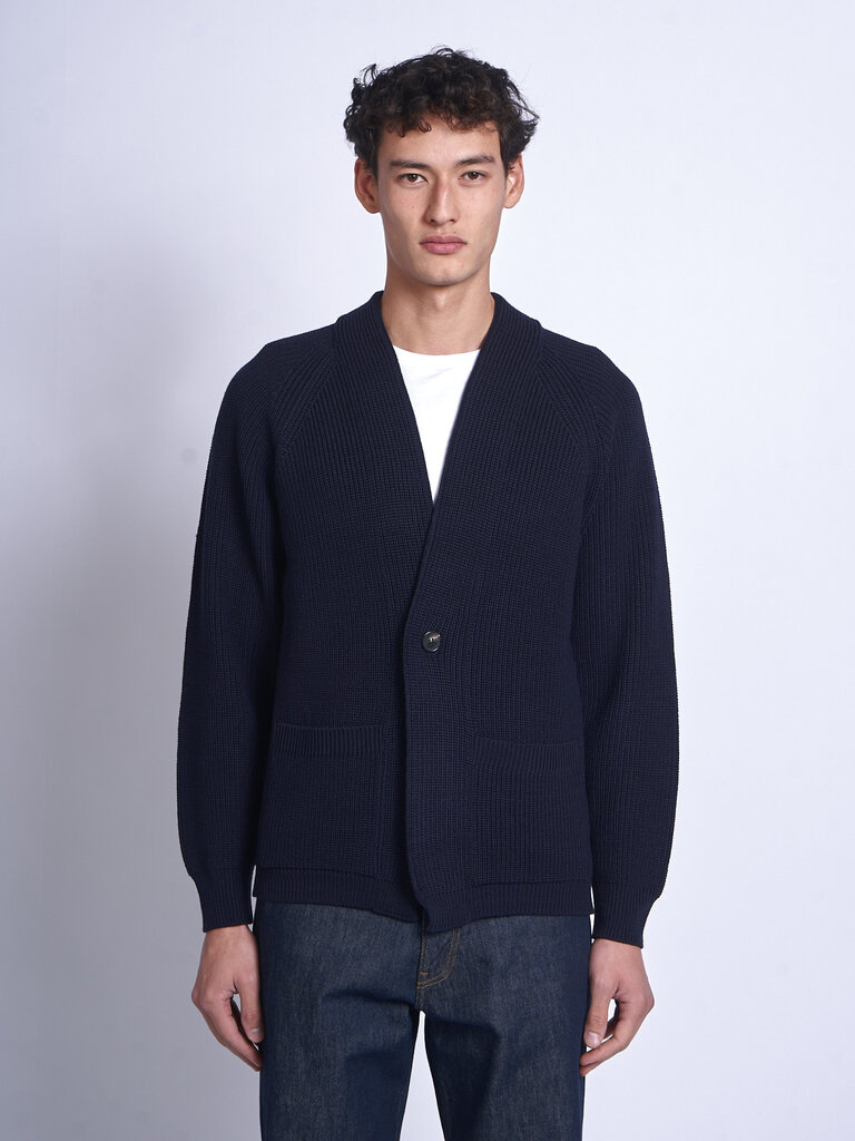 Batoner Cardigan  Waso 1 Button Marine