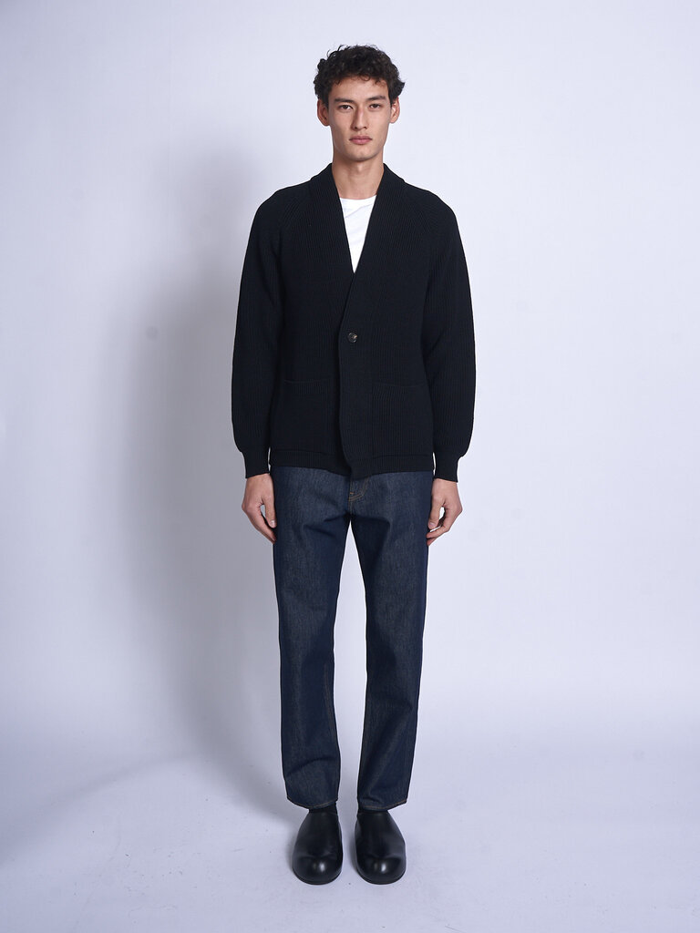 Batoner Cardigan Waso 1 Button Noir