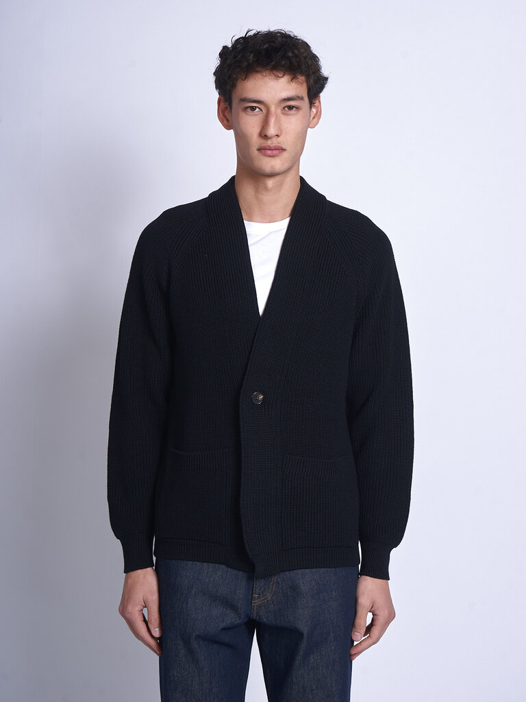 Batoner Cardigan Waso 1 Button Noir