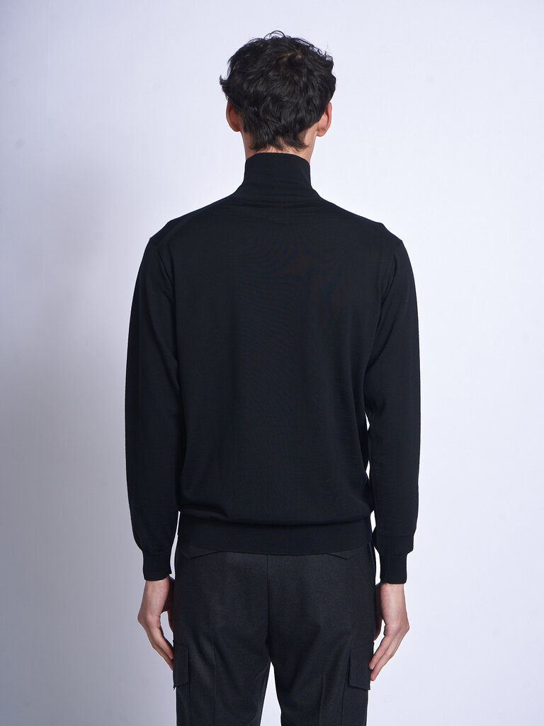 Batoner Chandail Col Roulé Superior Merino Noir