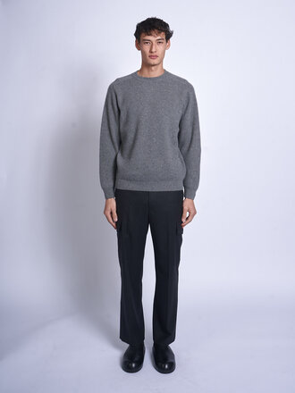 Batoner Gray Innocent Cashmere Rib Sweater