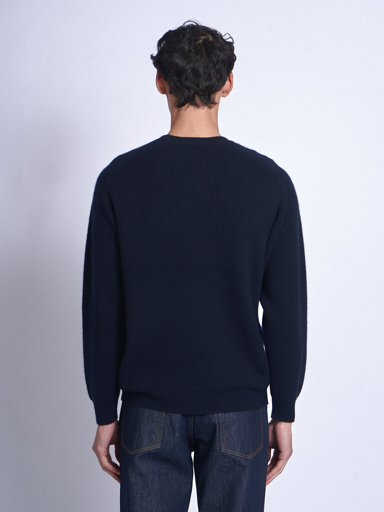 Batoner Navy Innocent Cashmere Rib Sweater