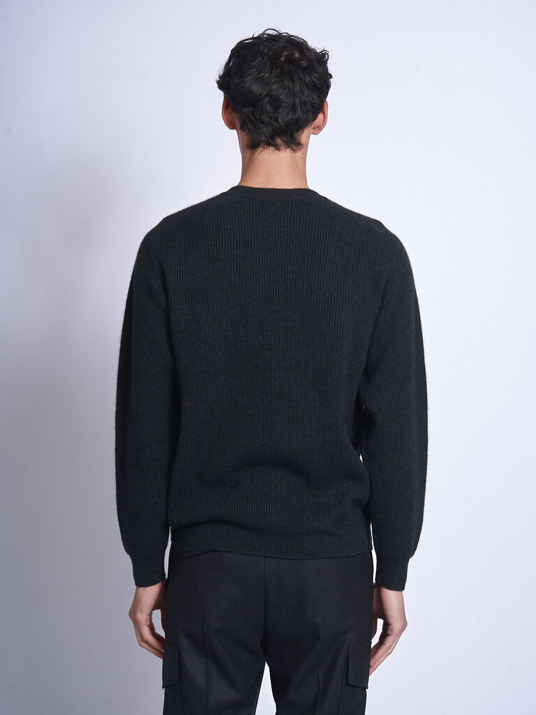 Batoner Chandail Black Innocent Cashmere Rib Noir Mélange
