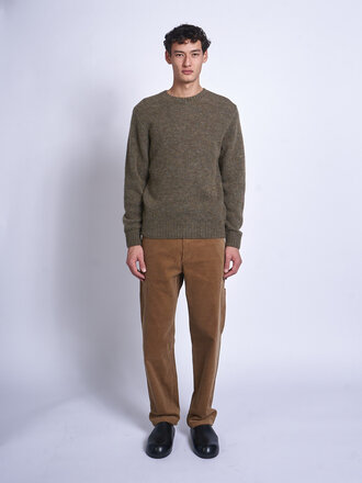 A.P.C. Khaki Chiné Lucas Sweater