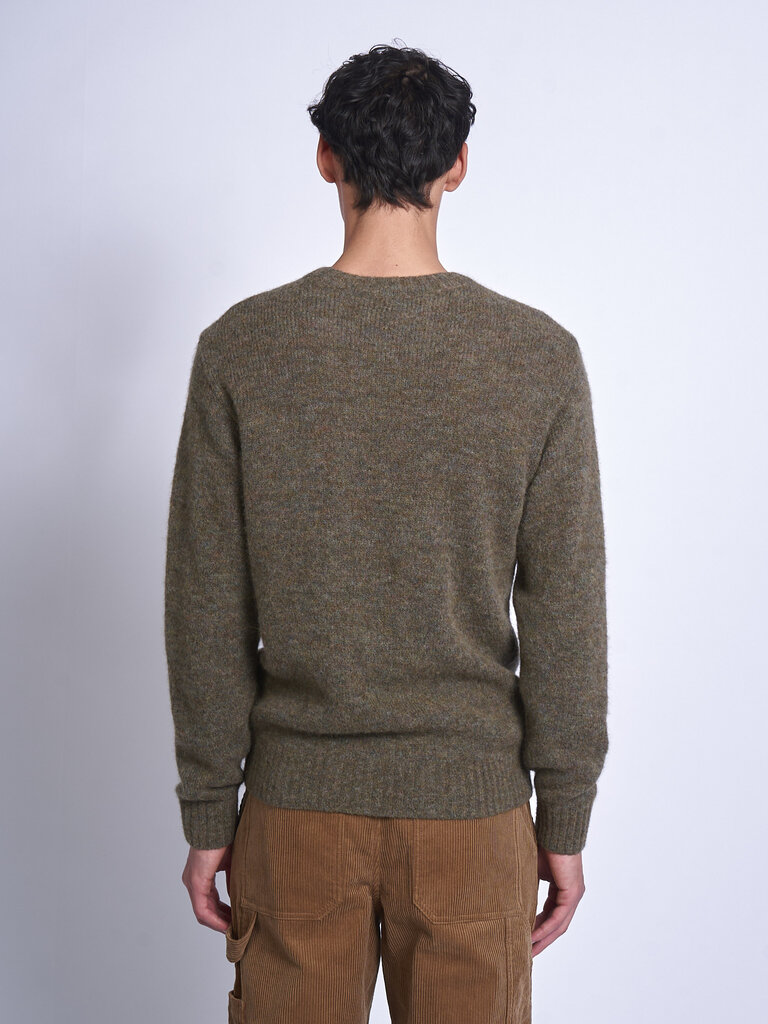 A.P.C. Khaki Chiné Lucas Sweater