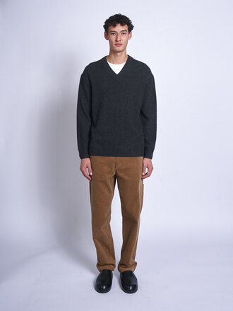 A.P.C. Heathered Anthracite Dany Sweater