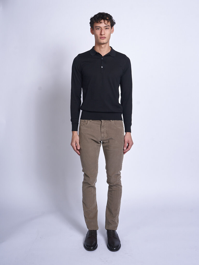 John Smedley Polo Cotswold LS Noir