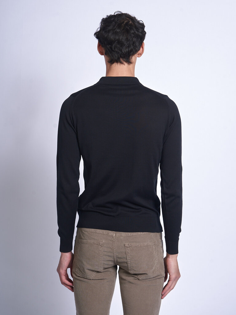 John Smedley Polo Cotswold LS Noir