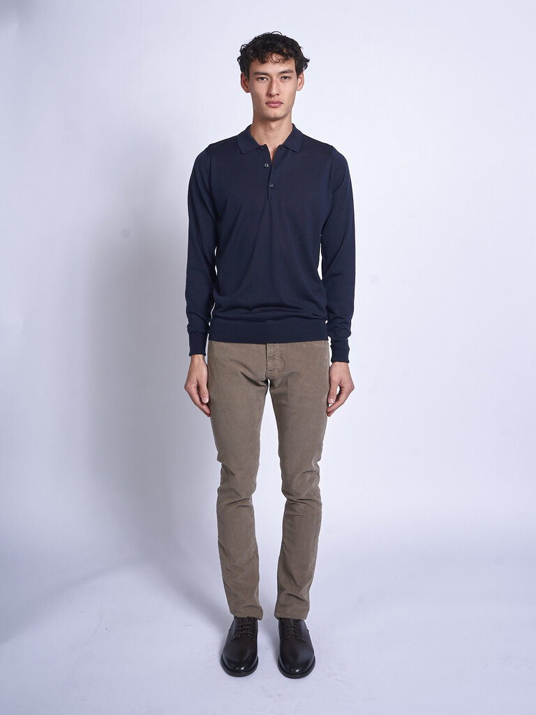 John Smedley Polo Cotswold LS Midnight