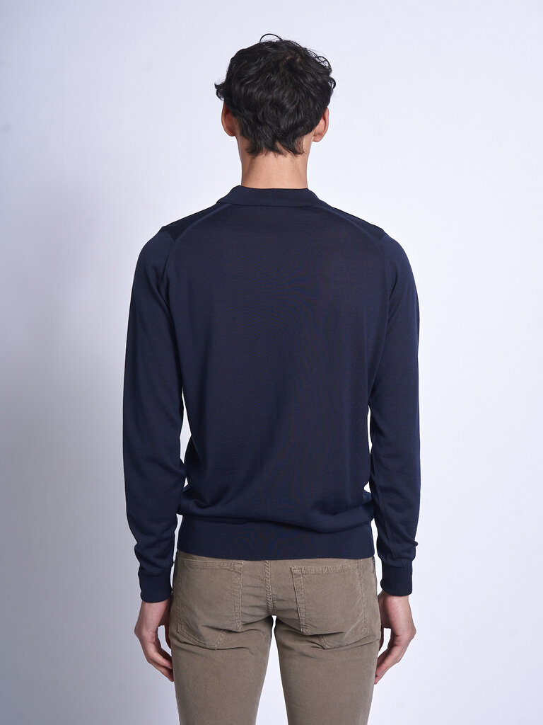 John Smedley Polo Cotswold LS Midnight