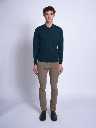 John Smedley Polo Cotswold LS Richardson Green John Smedley Polo Cotswold LS Richardson Green