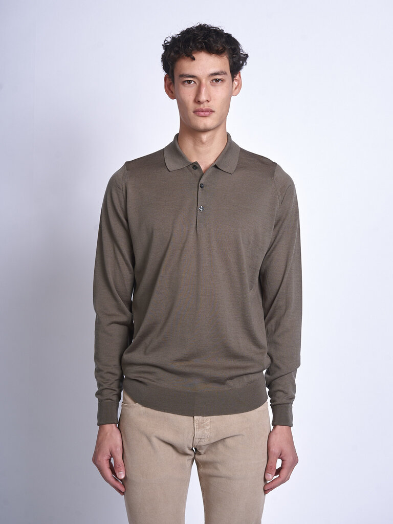 John Smedley Polo COTSWOLD LS Mansfield Green