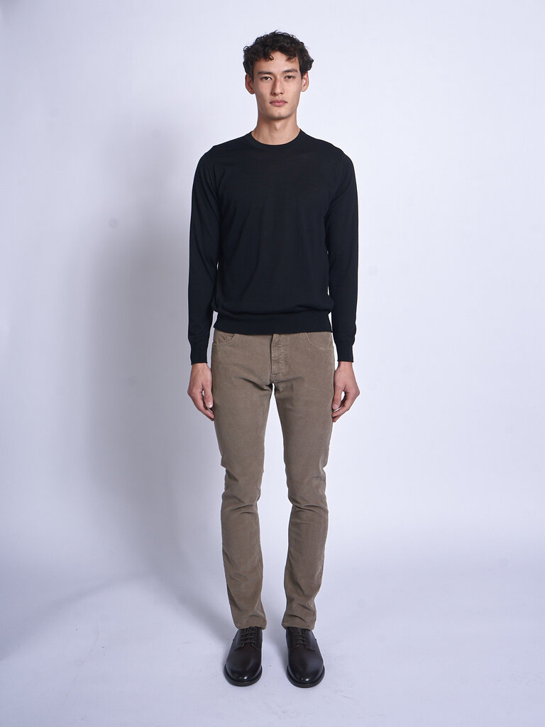 John Smedley Chandail Darley CN LS Noir