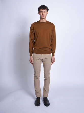 John Smedley Keats Bronze Marcus CN LS Sweater