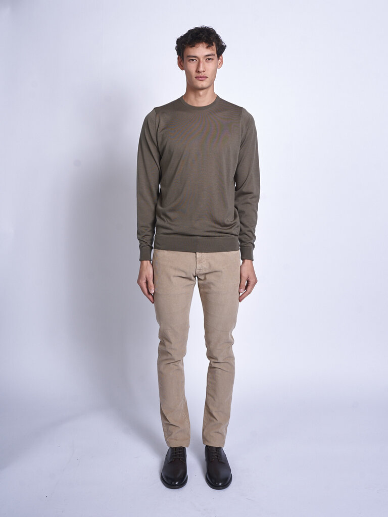 John Smedley Chandail Marcus CN LS Mansfield Green