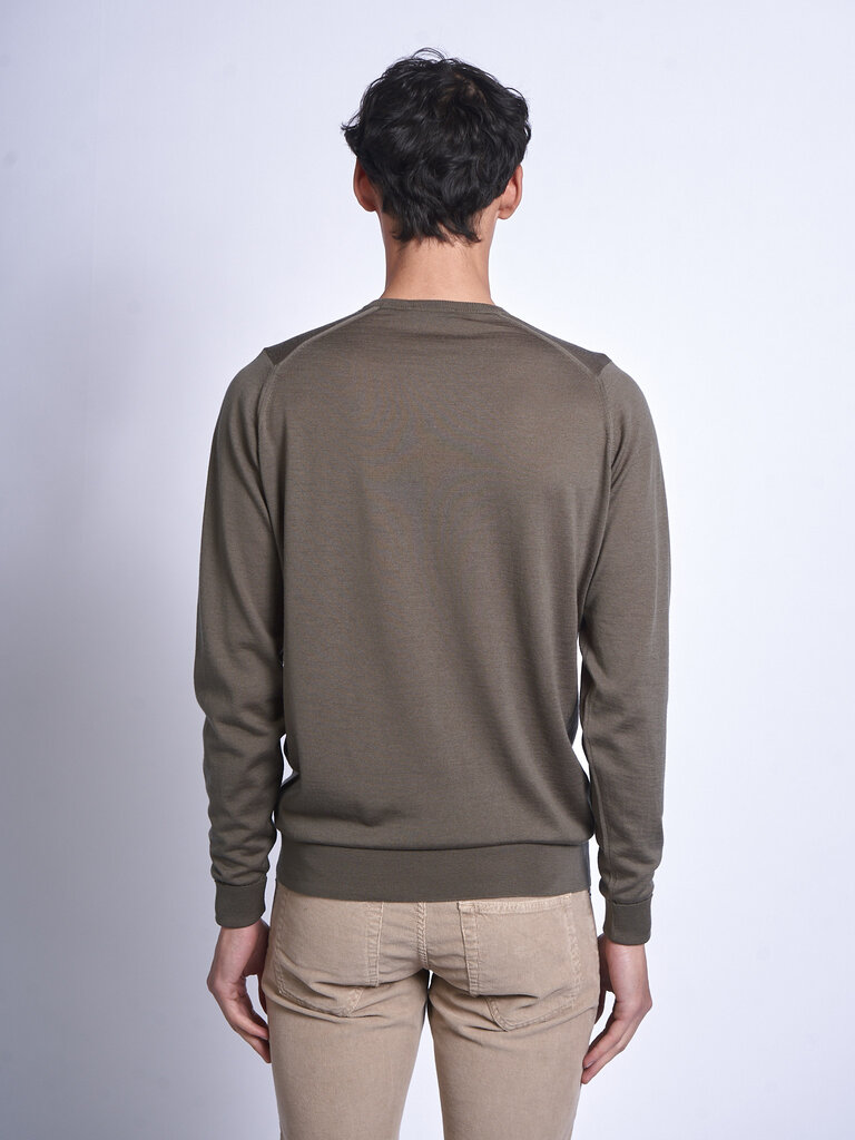 John Smedley Chandail Marcus CN LS Mansfield Green