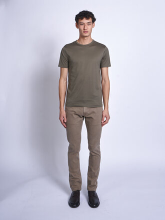 Sunspel Olive SS Classic T-Shirt