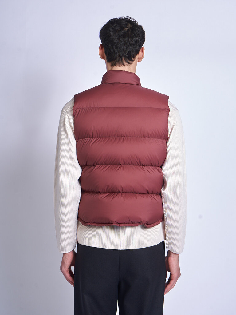Auralee Veste Super Light Nylon Ripstop Down Bordeaux