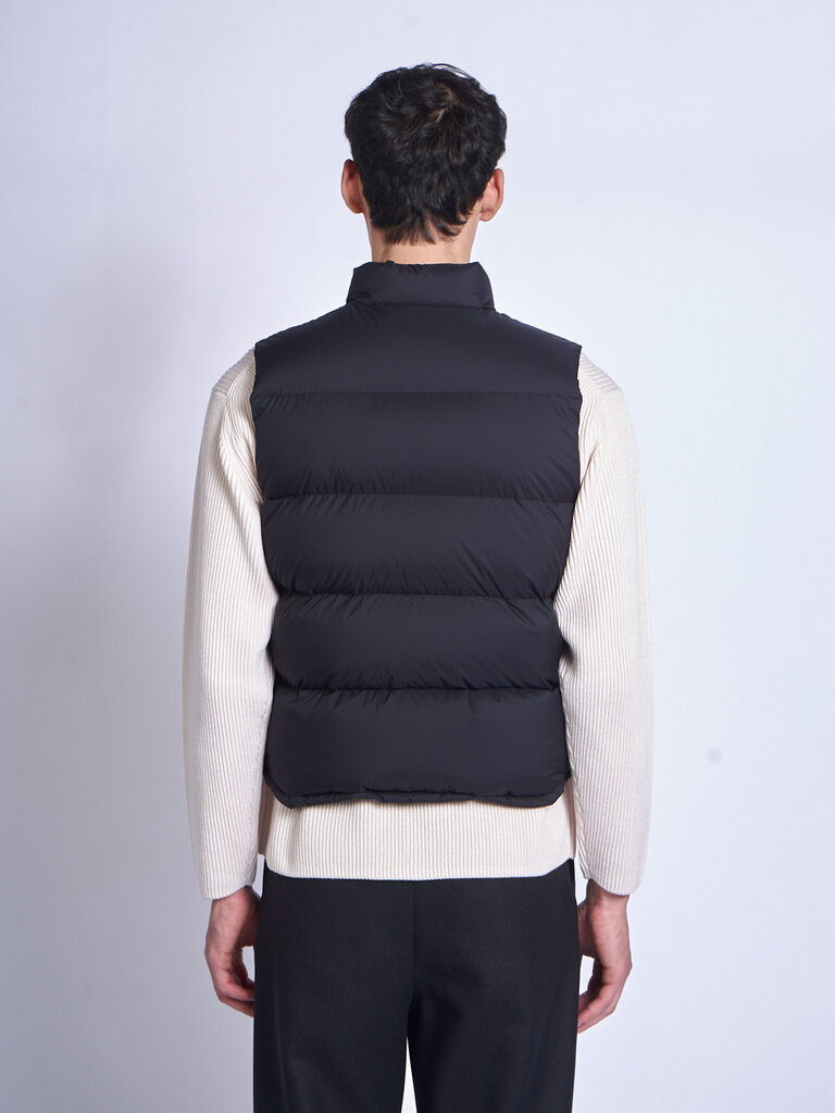 Auralee Black Super Light Nylon Ripstop Down Vest