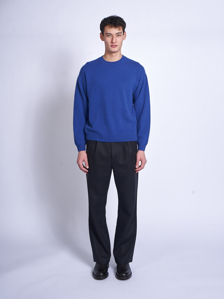 Auralee Royal Blue Baby Cashmere Sweater