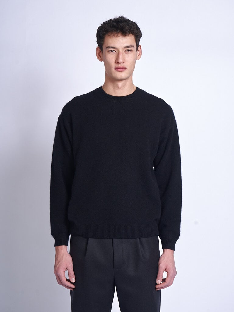 Auralee Chandail Baby Cashmere Noir