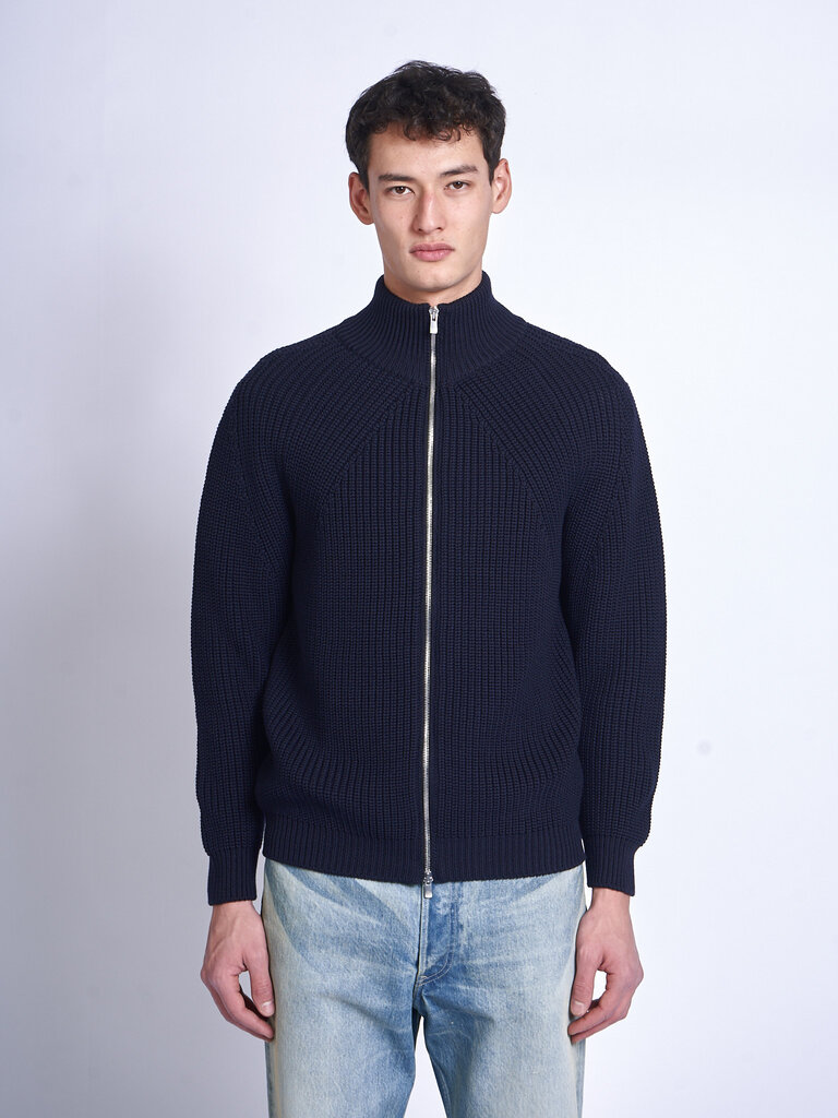 Batoner Cardigan Signature Drivers Knit Marine