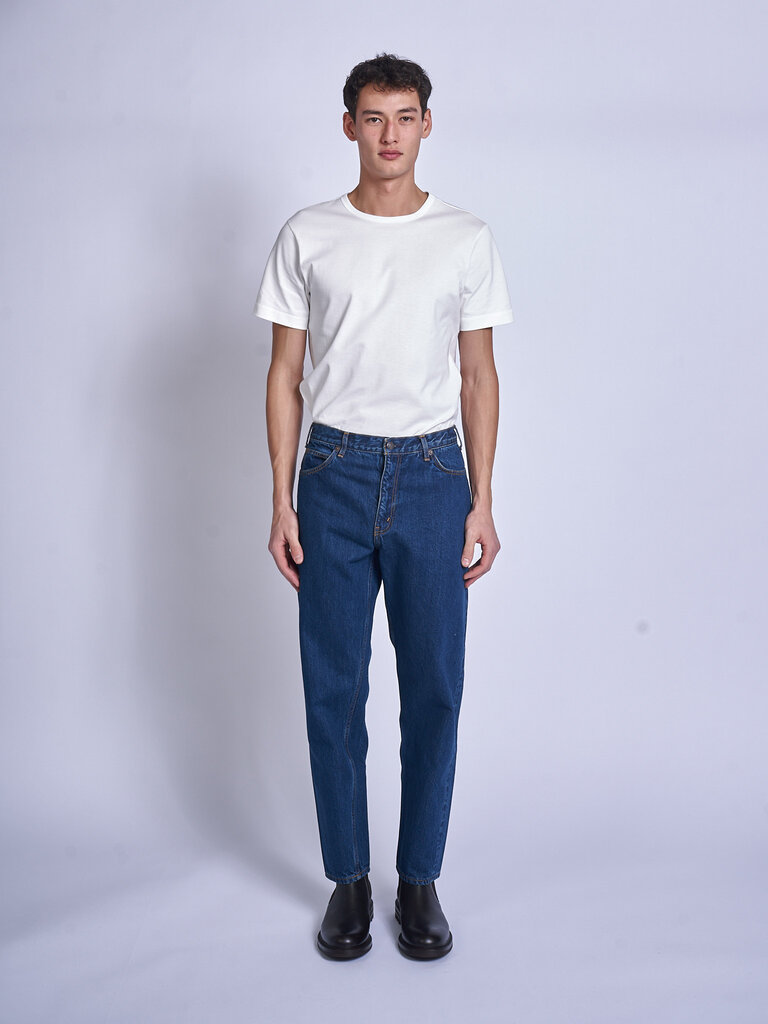 CIOTA Jeans Wide Tapered 5 Pckt Bleu Fonçé