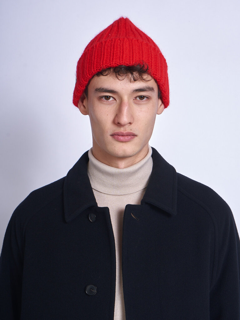 Le Bonnet Crimson Red Logo Beanie