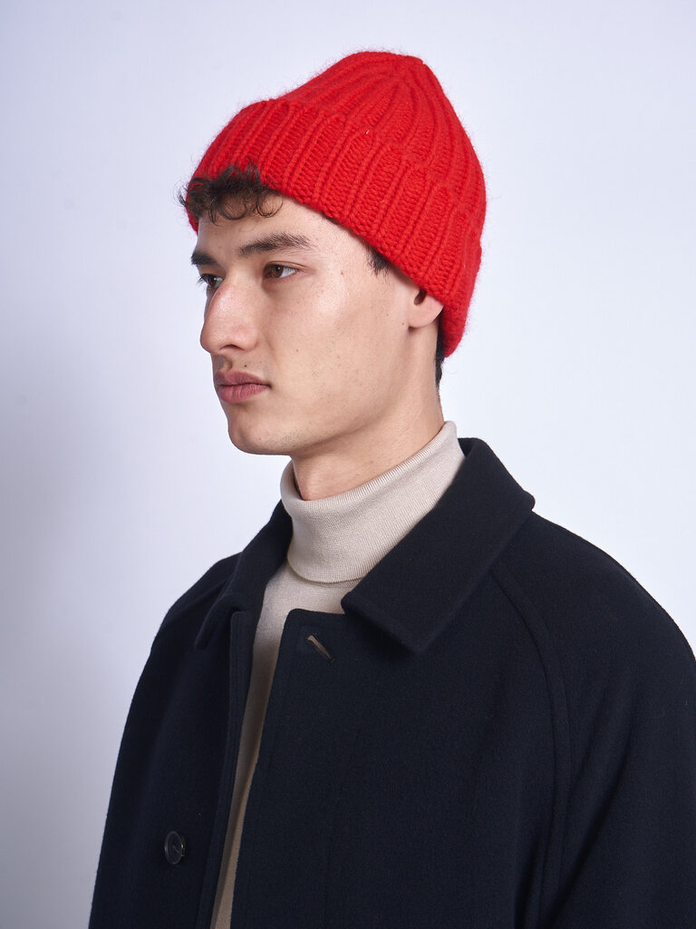 Le Bonnet Crimson Red Logo Beanie
