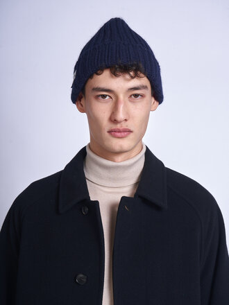 Le Bonnet Bonnet Logo Bleu Nuit