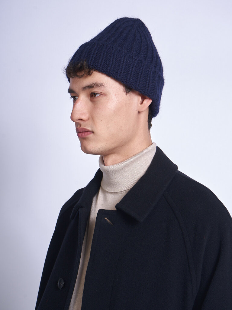 Le Bonnet Bonnet Logo Bleu Nuit