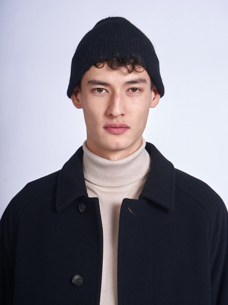 Le Bonnet Black Knitted Hat Beanie