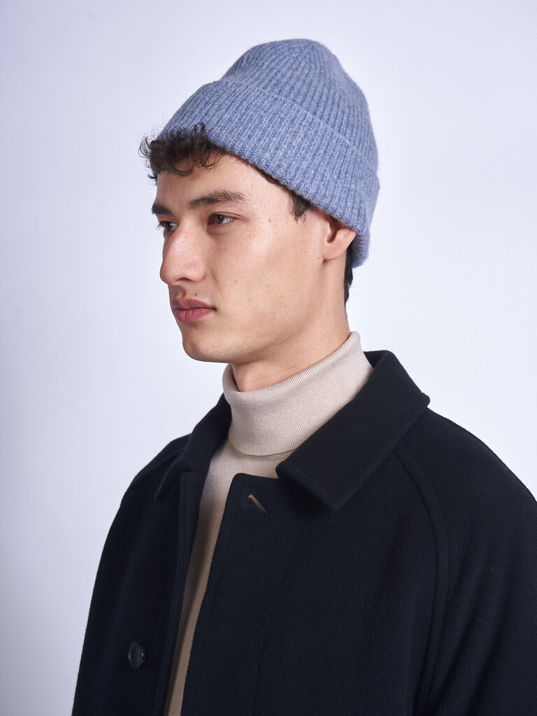 Le Bonnet Tuque Knitted Hat Bleu Chiné
