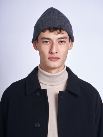 Le Bonnet Graphite Knitted Hat Beanie