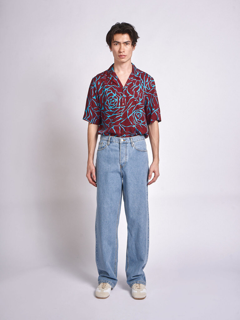 Dries Van Noten Jeans Pine Den 3384 Bleu Pâle