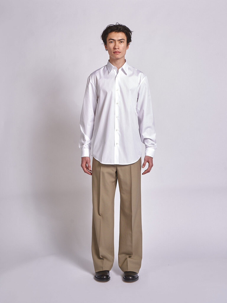 Dries Van Noten White Caper Shirt