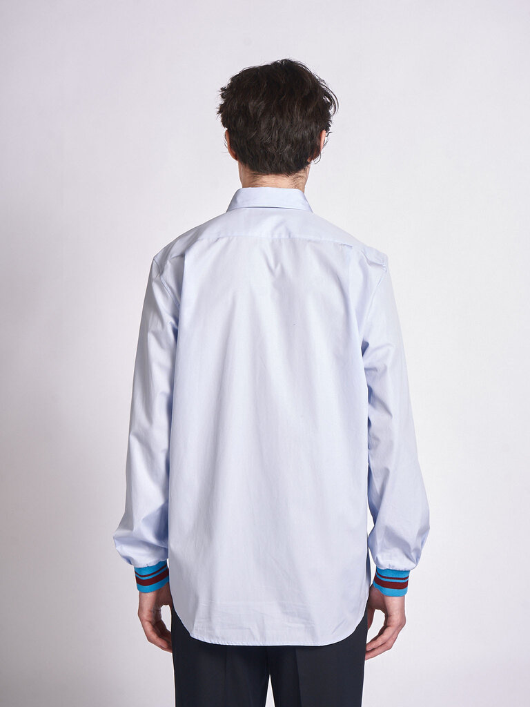 Dries Van Noten Chemise Ceda Bis Bleu Pâle