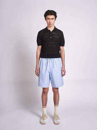 Dries Van Noten Bermuda Piperi 3021 Bleu Pâle