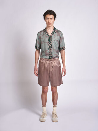 Dries Van Noten Old Rose Piperi Bermuda Shorts