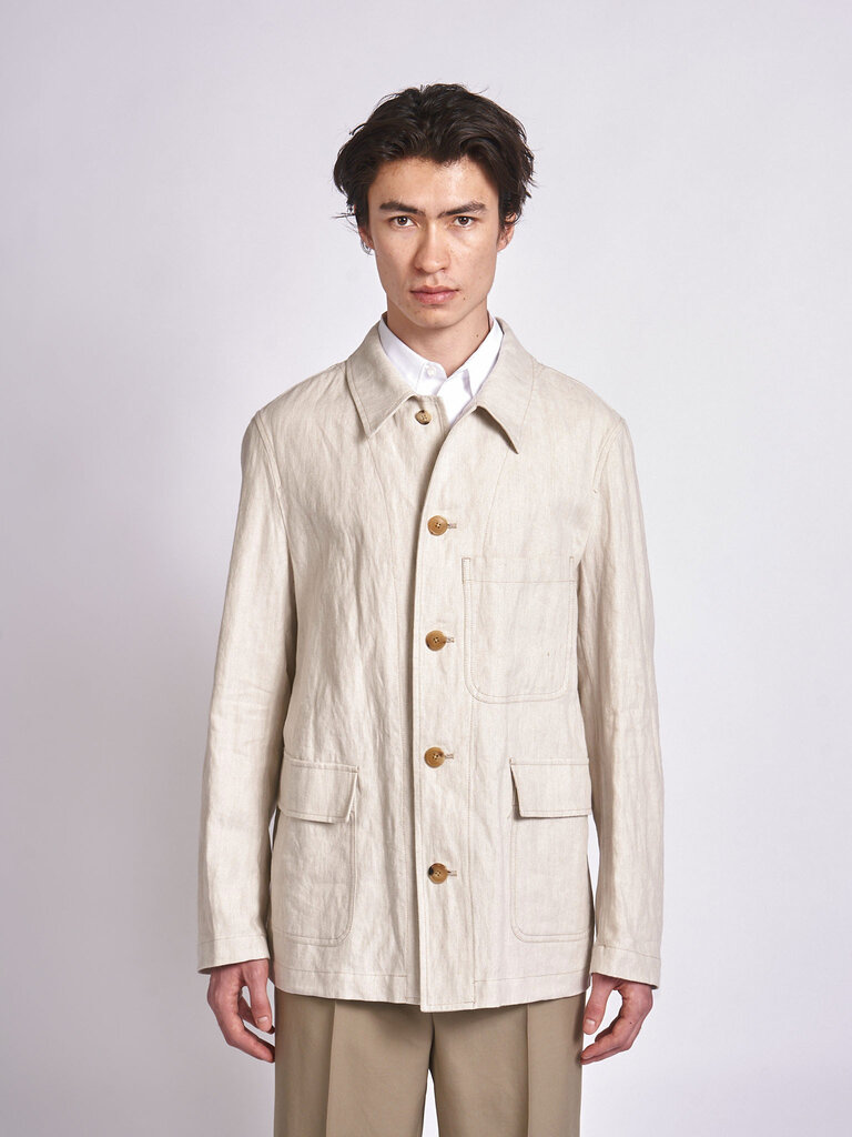 Dries Van Noten Veste Braxton 3131 Blanc Cassé