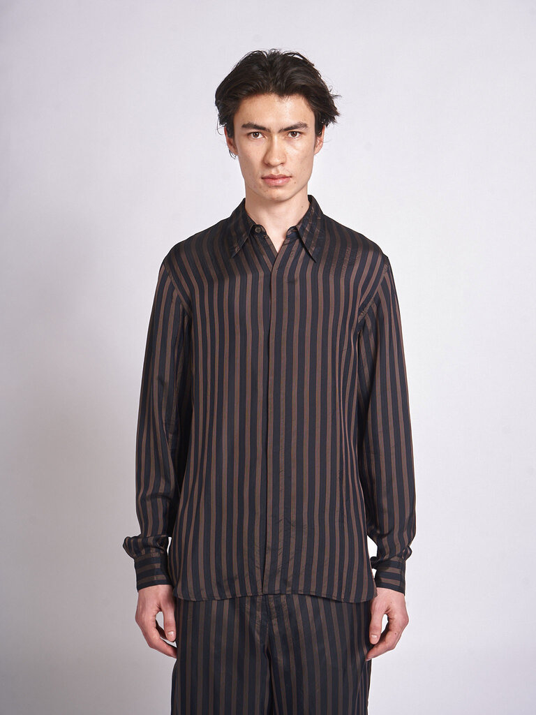 Dries Van Noten Chemise Carvies Marine