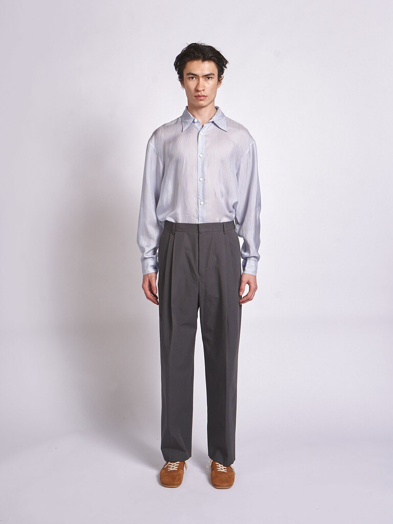 Dries Van Noten Pantalon Phoenix Gris Foncé