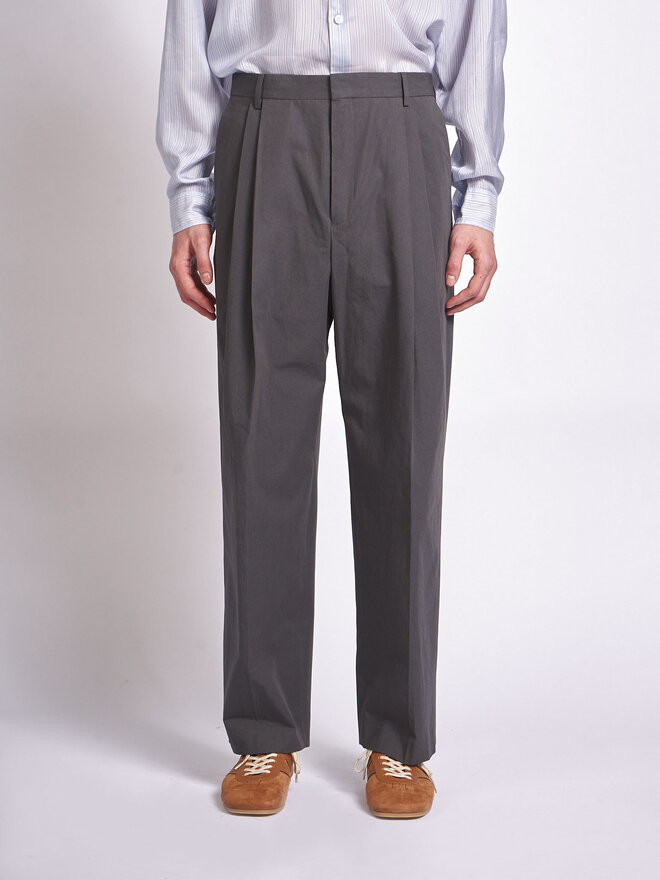 Dries Van Noten: Dark Grey Phoenix Pants | Men's Designer Clothes