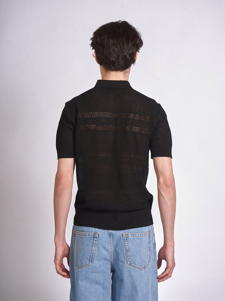 Dries Van Noten Black Mercy 3701 Polo
