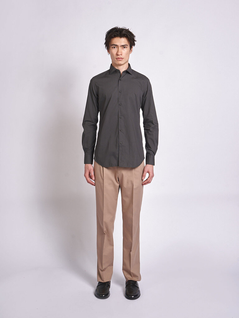 Xacus Charcoal Garment Dyed 21192-748ML Shirt