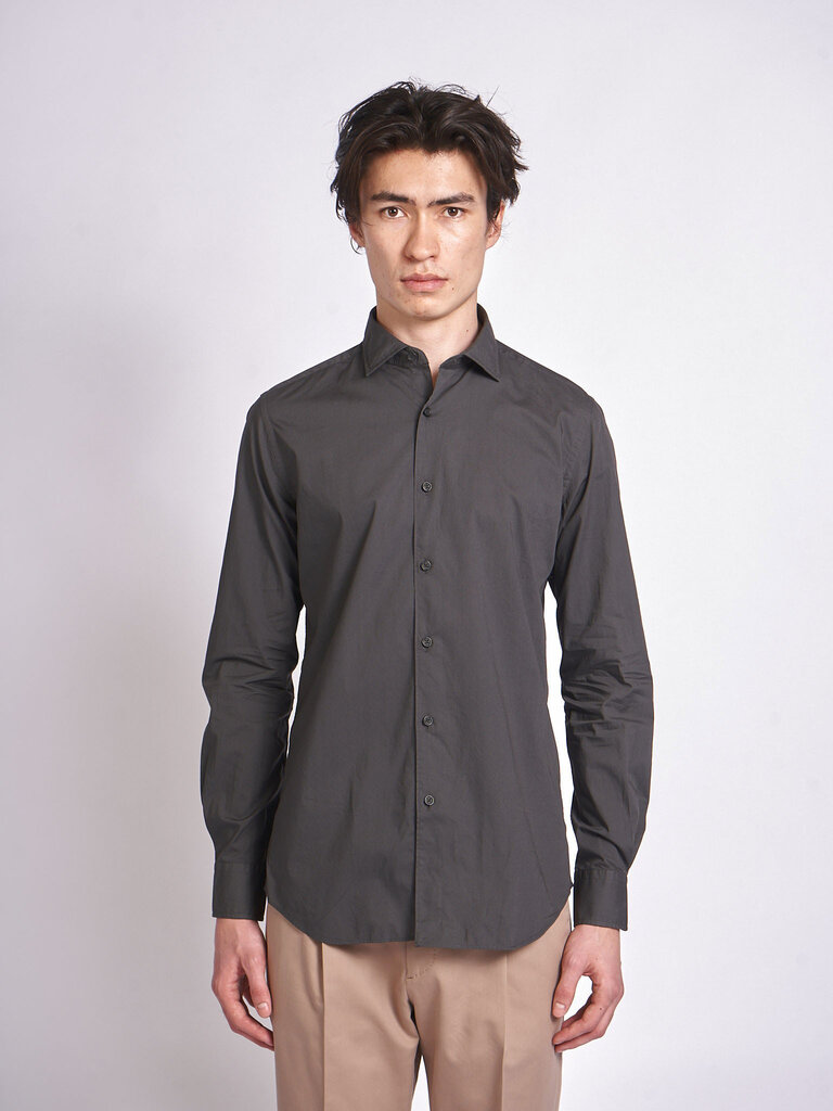 Xacus Charcoal Garment Dyed 21192-748ML Shirt
